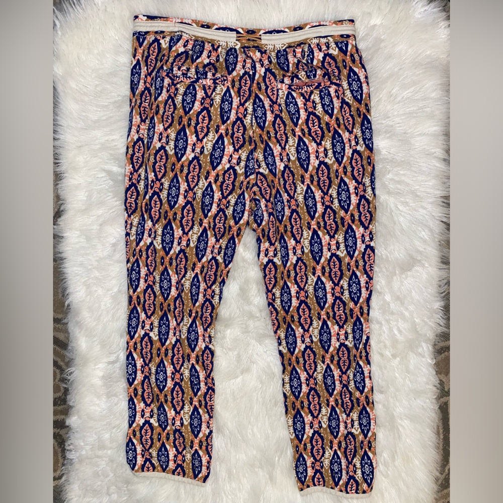 Anthropologie Pilcro and the Letterpress Diamond Mosaic Print Ankle Pants